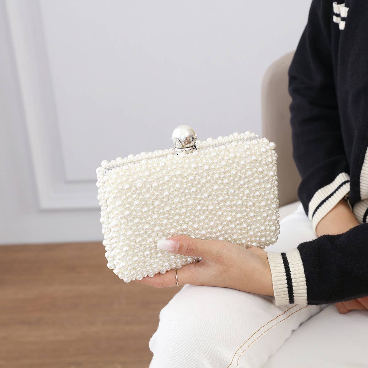 8177 Ivory pearl box design clutch bag The Best Tailoring Alteration Services in Barrie